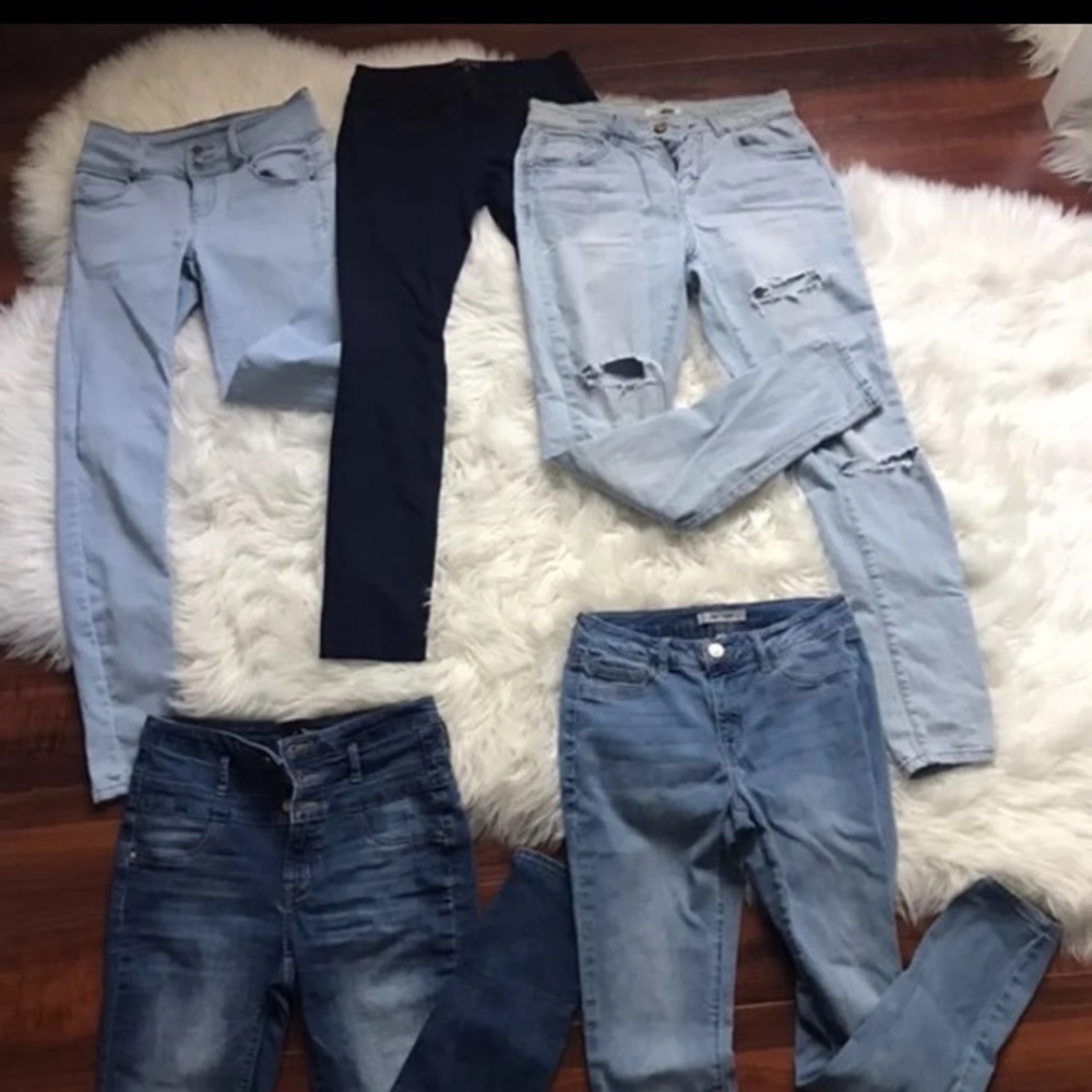 5 Pairs Of Jeans, Leggings Jeggings size 2-4